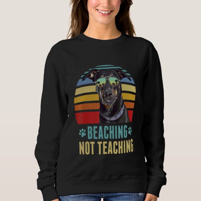 Moletom Beaching Not Ensino Beauceron Dog Teacher Summe (Frente)