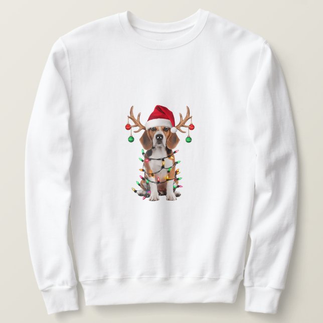 Moletom "Beagle Christmas Cheer" (Frente do Design)