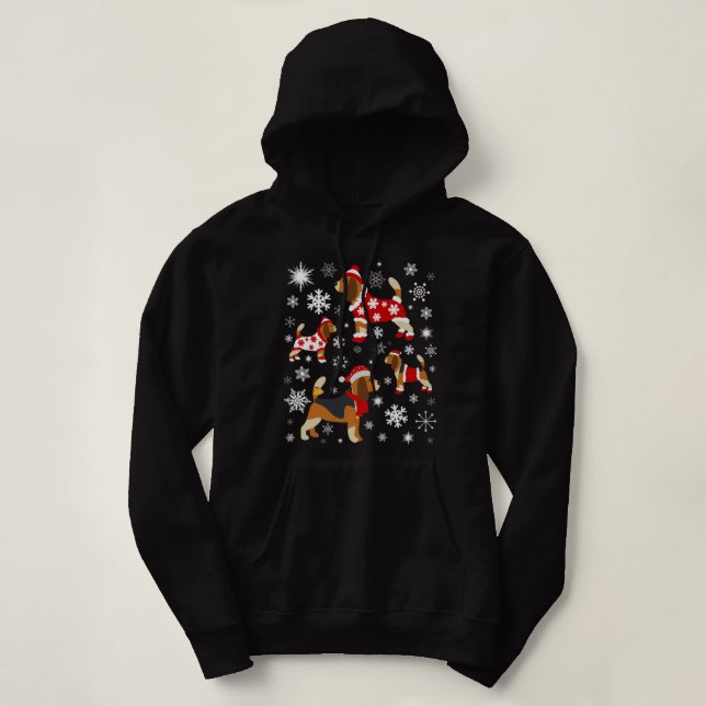 Moletom Beagle Christmas Para Beagle Lovers Premium (Frente do Design)