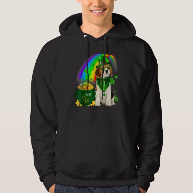 Moletom Beagle Dog Irish Leprechaun Saint St Patrick Day (Frente)