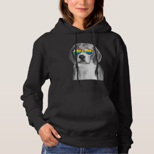 Moletom Beagle Dog Orgulho gay Flag Óculos Solares Lgbt