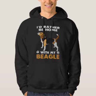 Moletom Beagle Dog  Rather Be At Home With My Beagle
