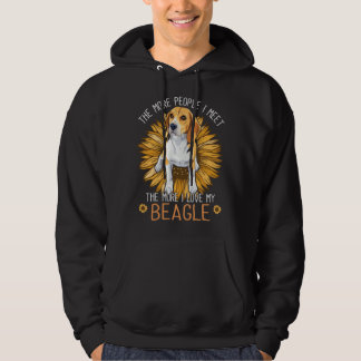Moletom Beagle Dogs I Love My Beagle Floral Sunflower