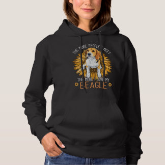 Moletom Beagle Dogs I Love My Beagle Floral Sunflower