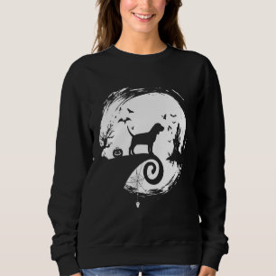 Moletom Beagle Halloween Costume Moon Silhouette Creepy