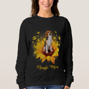 Moletom Beagle Mãe Girassol Com Dia de as mães De Cães