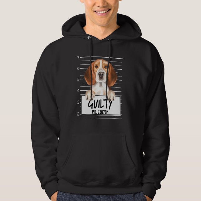 Moletom Beagle Mugshot Guilty Dog (Frente)