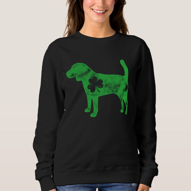 Moletom Beagle St Patrick s Day Boys Kids Girls Dog  Shamr (Frente)