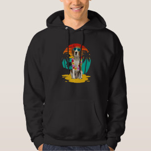 Moletom Beagle Vintage Usando Óculos de Sol Havaí Verão