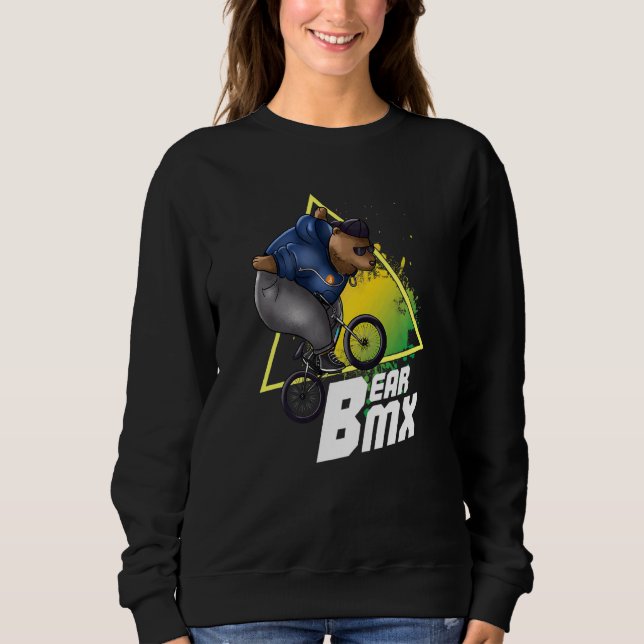 Moletom Bear Bmx Extreme Cycling Stunts Bicicleta Bm (Frente)