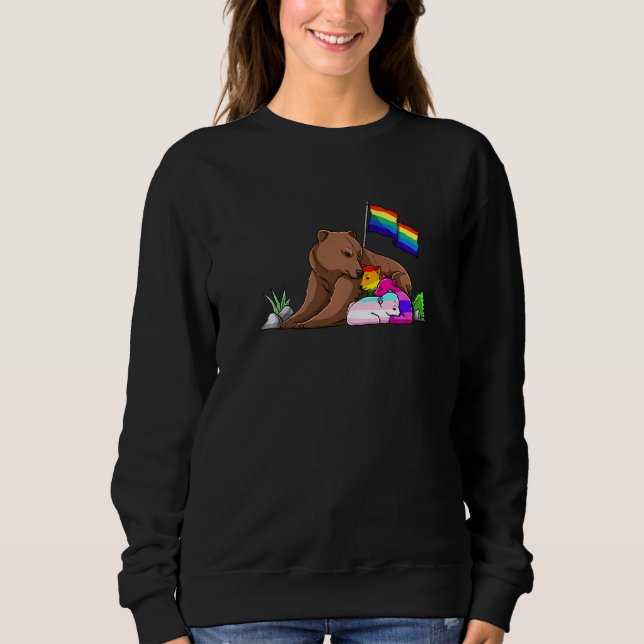 Moletom Bear Mãe Livre Abraço Lgbt Gay Transgender Pride A (Frente)
