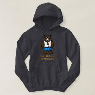 Moletom Bear Mínimo Engraçado Escritório Arte Pun