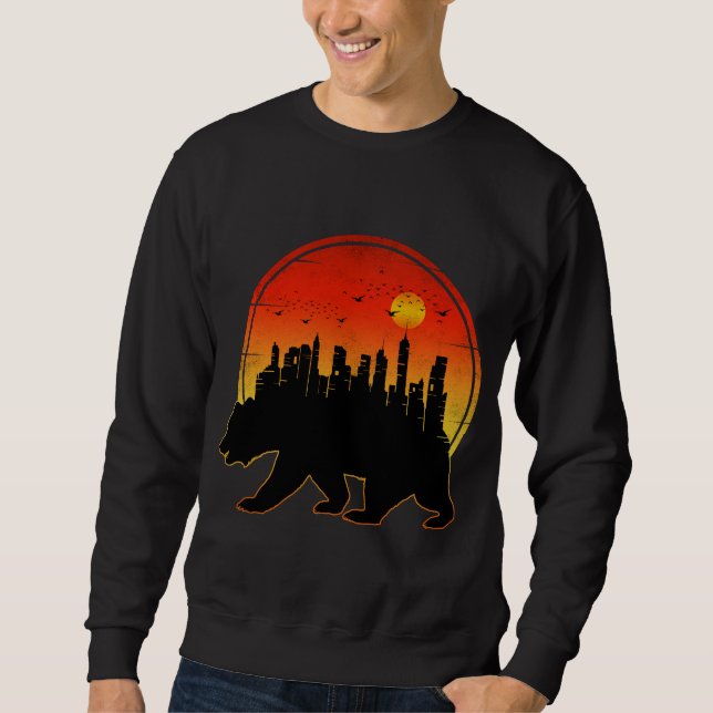 Moletom Bear Sunset City in USA (Frente)