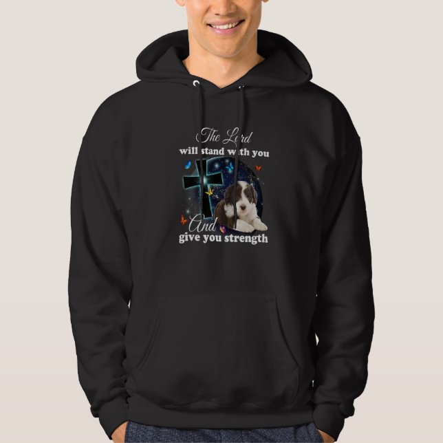 Moletom Bearded Collie Dog The Lord Will Stand With You Ch (Frente)