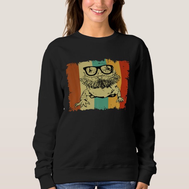 Moletom Bearded Dragon Glasses Nerd  Animal Optician Vinta (Frente)