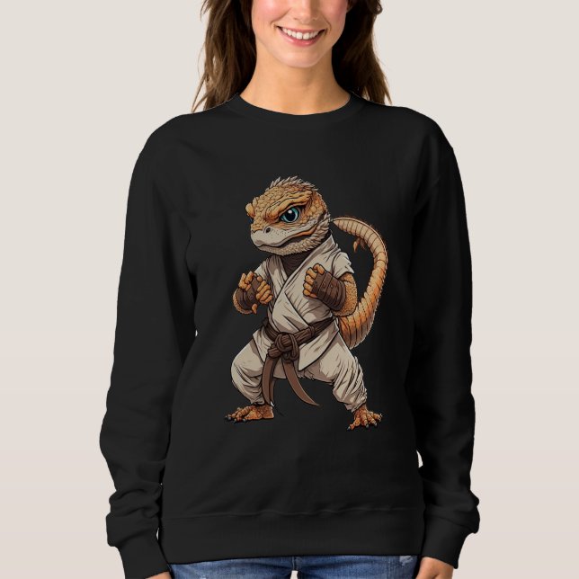 Moletom Bearded Dragon Judo Kickboxing Wrestling Karate Ma (Frente)