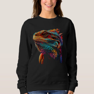 Moletom Bearded Dragon Lover Fun Colorful Cool Painting Ar