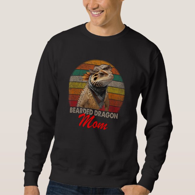 Moletom Bearded Dragon Mom, Funny Mother Day Gift (Frente)