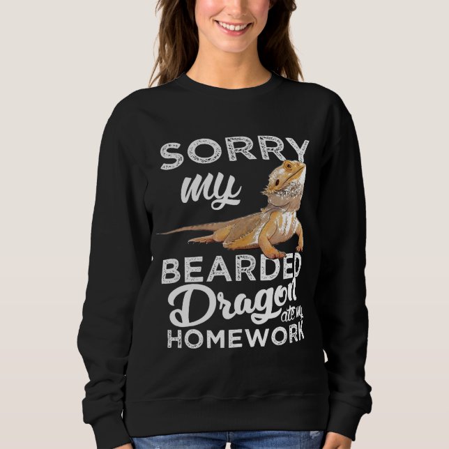 Moletom Bearded Dragon S Bearded Dragon Ate My Homework (Frente)