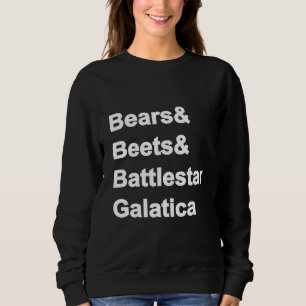 Moletom Bears Beets Battlestar Galatica Sweatshirt