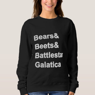 Moletom Bears Beets Battlestar Galatica Sweatshirt