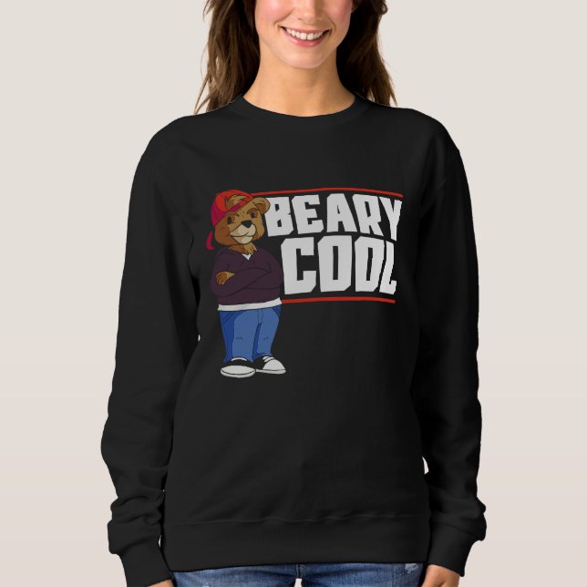 Moletom Beary Cool Bear Lover Wildlife Animal Bear 1 (Frente)