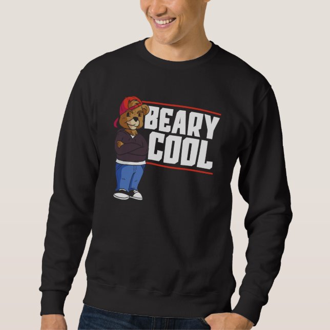 Moletom Beary Cool Bear Wildlife Animal Bear  1 (Frente)