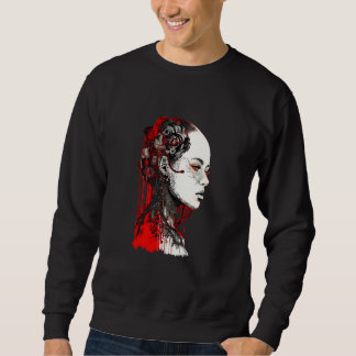 Moletom Beautiful Cyborg Gothic Woman Trash Polka Art