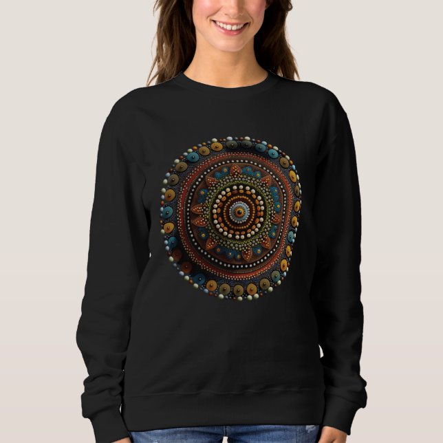 Moletom Beautiful Geometric Dot Mandala  1 (Frente)