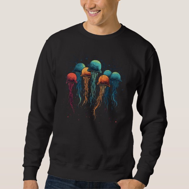 Moletom Beautiful Jellyfish Ocean  Sea Creature Graphic 1 (Frente)