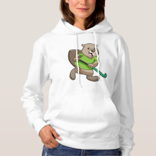 Moletom Beaver no Hockey com Taco de Hóquei
