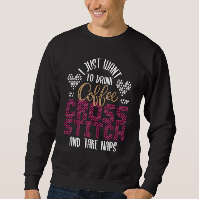 Moletom Beba Café Stitch E Tome Naps Cross Sti (Frente)