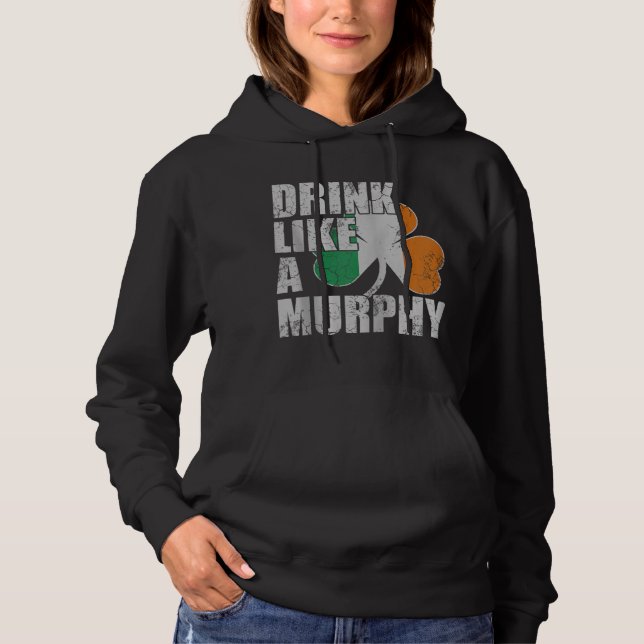 Moletom Beba Como Um Dia de São Patrício Irlandês Murphy (Frente)
