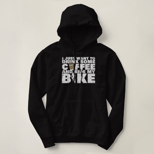Moletom Beba Um Café E Ande Na Minha Bicicleta. (Frente do Design)