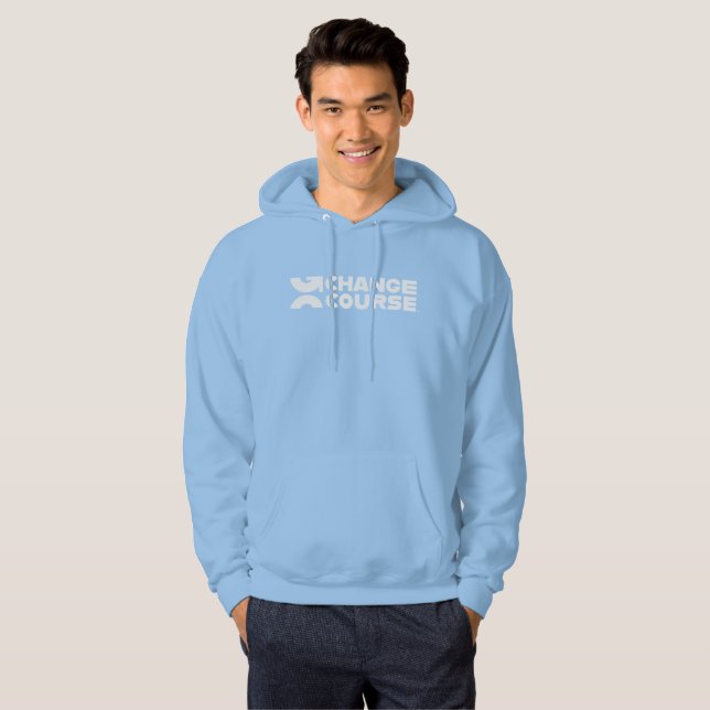 Moletom Bebê Azul Mudança Curso Hoodie (Frente Completa)
