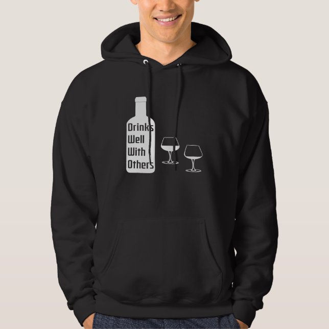 Moletom Bebe bem com outros amantes do vinho mãe excelente (Frente)