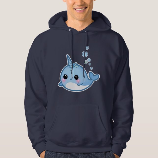 Moletom Bebê bonito narwhal (Frente)