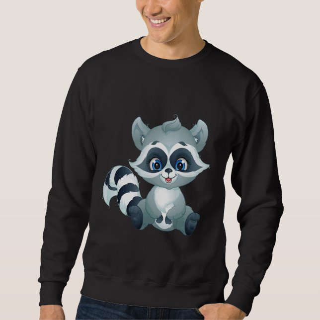 Moletom Bebê de guaxinim giro (Frente)