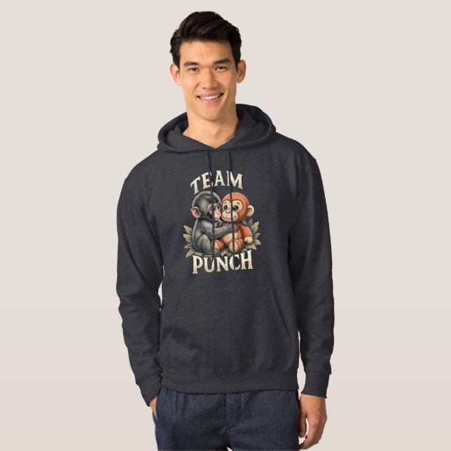 Moletom Bebê Macaco Fofo Soco Viral Zoológico Japão Design (Frente Completa)