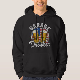 Moletom Bebedor de Garagem 4 de Julho Bandeira Americana P