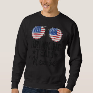 Moletom BEBENDO Americano Equipe Americana Bandeira 4 De J