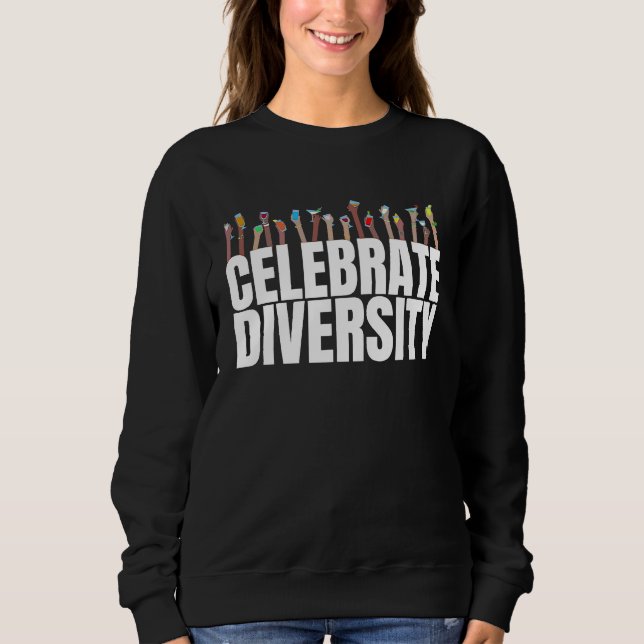Moletom Bebendo  Celebre a Diversidade  para Barman (Frente)