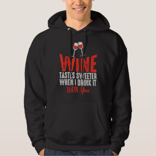 Moletom Bebendo De Vinho Para Parceiro De Bebidas De Vinho