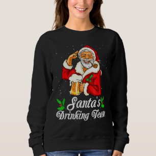 Moletom Bebendo Do Bebendo Do papai noel Beer Beer Drinker