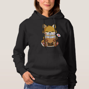 Moletom Bebendo Fox Boba Bubble Tea Lover