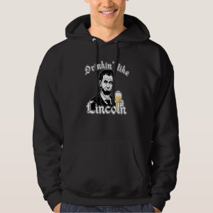 Moletom Bebidas Como Lincoln Usa Bandeira 4 De Julho Quart