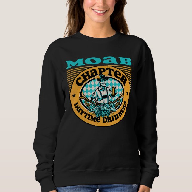 Moletom Bebidas Diurnas Da América Moab Utah Capítulo Bee (Frente)