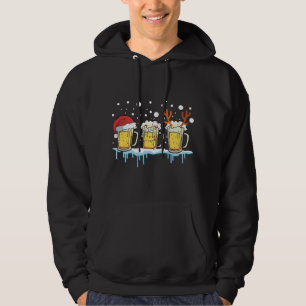 Moletom Bebidas Natal Mugs Santa Hat Xmas Luzes Reincervej