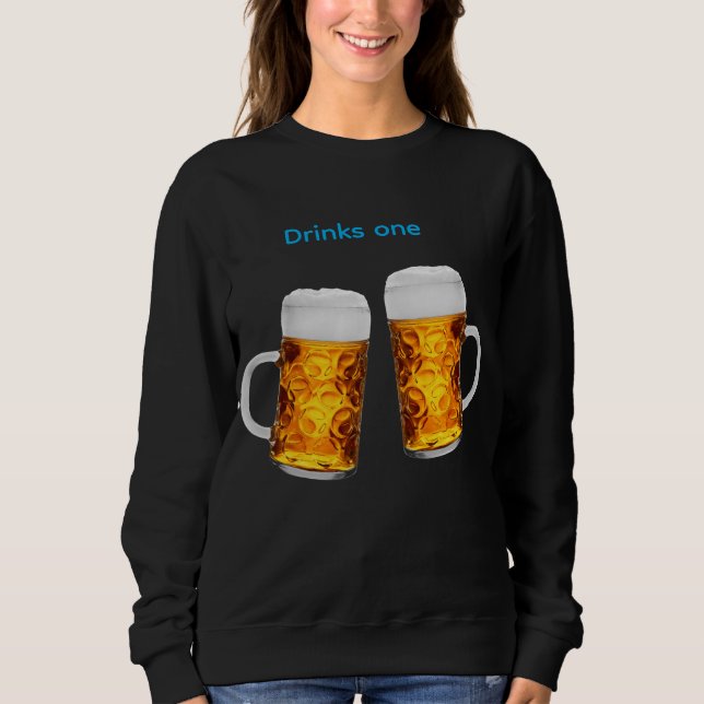 Moletom Bebidas uma hoodie mulheres 2026 (Frente)