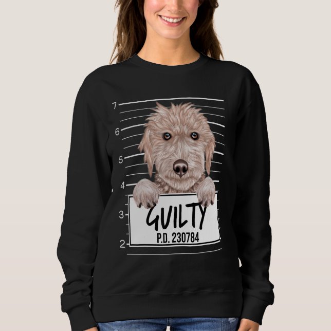 Moletom Bedlington Terrier Mugshot Guilty Dog (Frente)